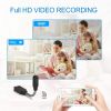 PW8 1080p Mini Cameras W8 Smallest WiFi Camera True Full HD Video Recorder Home Security IR Night Vision Multipurpose Camera built in 32GB - black