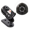 DQ7 Mini Camera 480P Wifi Infrared Night Vision With Six Lights 300; 000 (Dpi) Mini Camcorders Kits For Home Car Security CCTV built in 32GB - black