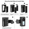Anti-Theft Video Doorbell Mount Door Camera Holder for Apartment Home Office Renters - Black