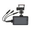MT18B 3'' 140° HD Driving Recorder Car DVR Camcorder Dual Cam Action Camera Motorcycle Video Recorder Motorcycle Video Recorder built in 32GB - black