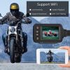 MT30 New Motorcycle Dash Cam 1080P Full HD Front Rear View Camera Waterproof Motorcycle Dual-Lens Driving GPS Recorder Box built in 32GB - black