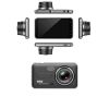 D207 Car DVR Camera 4" Dual Lens Night Vision Rear View Camera G-Sensor Dash Cam Video Recorder built in 32GB