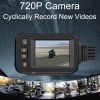 MT30 New Motorcycle Dash Cam 1080P Full HD Front Rear View Camera Waterproof Motorcycle Dual-Lens Driving GPS Recorder Box built in 32GB - black