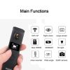 C18B MiNi WIFI Camera Pen Meeting Recorder Gadgets Portable Night Vision Body Worn Camera Audio Recorder DVR HD 1296P Nanny Cam built in 32GB - black
