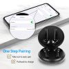 5.0 TWS Wireless Earbuds Touch Control Headphone in-Ear Earphone Headset - Black
