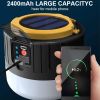 LED Solar Camping Light USB Rechargeable Bulb Outdoor Tent Lamp Portable Lantern Night Emergency Bulb Flashlight BBQ Hiking Tool - Best 280w B
