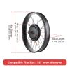 48V1000W Front Fat Tire Electric Bike eBike Conversion Kit 26 - As Picture