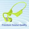 Sport Wireless Bone Conduction Earphones – Open-Ear Safety Design, IPX6 Sweatproof, 8 Hrs Call, US Dropship - Green