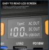 Flashfish 200W Portable Power Station Solar Generator 230V AC Energy Storage Supply For Outdoor Camping Campervan Drone RV Trip - 110V US Gofort