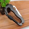 Portable Multi Functional Mountain Climb Mountaineering Folding Knife Tool Camping - Black A