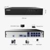 ANNKE 8CH 6MP POE Video Recorder H.265+ NVR For HD POE 2MP 3MP 4MP 5MP 6MP IP POE Cameras Home Surveillance Security System Kit - 2T
