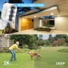 Jennov 2K 3MP Solar Security Camera Outdoor Wireless Battery Powered WiFi Home - As shown