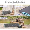 Renogy 200W Portable Solar Panel,IP65 Waterproof Foldable Solar Panel Power Backup,Solar Charger for Power Station RV Camping - 100W