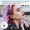 TWS Wireless 5.0 Earbuds IPX4 Touch In-Ear Stereo Earphone Noise Canceling Earpieces 32.8 ft Transmission Range - Black