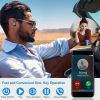 TWS Wireless 5.0 Earbuds IPX4 Touch In-Ear Stereo Earphone Noise Canceling Earpieces 32.8 ft Transmission Range - Black