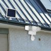 Solar Lights Outdoor 188 LEDs 1600lm Solar Security Lights Motion Sensor Lights 270Â°Lighting Angle Waterproof - White