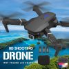 E88 RC Drone WIFI FPV With HD Dual Camera RC Foldable Mini Quadcopter Helicopter Height Hold Dron Gift Toys With 3 Battery - NO Camera-Black