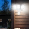 Solar Lights Outdoor 188 LEDs 1600lm Solar Security Lights Motion Sensor Lights 270Â°Lighting Angle Waterproof - White