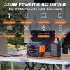FF Flashfish 230V Portable Solar Power Station 320W 292WH Emergency Solar Generator Battery Pack Charger Power Bank Supply RV - 230V EU