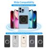 Magnetic Wireless Power Bank 10000mAh Magnetic Portable Charger MagSafe Wireless Power Bank Fit for IOS Phones 14/13/12/11 Series - Black