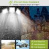 Solar Lights Outdoor 188 LEDs 1600lm Solar Security Lights Motion Sensor Lights 270Â°Lighting Angle Waterproof - Black