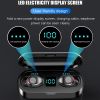 8D Stereo True Wireless Bluetooth Earbuds With 1200mAh Charging Case - Black