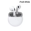 Air Pro 6 TWS Wireless Headphones with Mic Fone Bluetooth Earphones Sport Earbuds Pro6 J6 Headset for Apple iPhone Xiaomi Huawei - White Headphones