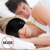 Sleep Mask; WirelessSleeping Headphones Music Earbud EyeMask For Side Sleepers Men; Women Girl Ultra Soft Thin Speakers Cool - Black
