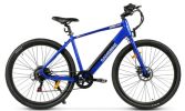 Electric Bicycle 36V 350W 10AH 7S speed 80KM 150KG +APP disc brake front and rear lights 700C*45C KENDA spoked wheel E Bike - Blue