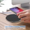 Wireless Charger Qi-Certified Ultra-Slim 5W Charging Pad for iPhone XS MAX/XR/XS/X/ 8/8 Plus - Black