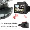 HD Car Video Recorder 2 Lens Hidden Car Driving Dash Cam 3.0inch IPS Camera Recorder Night Vision G-sensor Loop Recording Dvr - front and rear - None