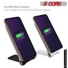 5 Core Wireless Charger 10W Max Fast Wireless Charging Pad Glass Top Pair Boostcharge Slim USB-C - 2 Docks( Black & White)