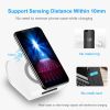 Qi Wireless Charger 10400mAh Power Bank 5W Wireless Charger Pad 2.1A USB Charge Port Portable Battery Charger - White