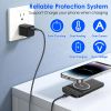 10000mAh 22.5W Magnetic Wireless Power Bank PD Fast Charging Portable Charger with Built-in Type-C Cables 15W Wireless Charging - Black