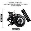 CMACEWHEEL GW20 750W 15AH Folding Mountain Electric Bike - 750