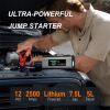 Jump Starter with Air Compressor and Air Pump, 2500A Battery Jump Starter