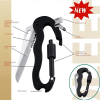 Portable Multi Functional Mountain Climb Mountaineering Folding Knife Tool Camping - Black A