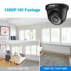 ANNKE 4Pcs 2MP 1080P HD Security Surveillance System Camera IR-Cut Night Vision Audio Recording Waterproof Housing Camera Kit - 4pcs camera kit