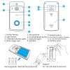 EKEN V5 Smart WiFi Video Doorbell Camera Visual Intercom With Chime Night vision IP Door Bell Wireless Home Security Camera - Option 4 - US plug