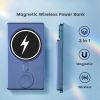 3 in 1 Fast Charging Magnet Power Bank Wireless Charger External Battery Mobile Phone Charging For Iphone|IWatch - Black
