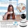 720P WiFi IP Camera Motion Detection IR Night Vision Indoor 360 Degree Coverage Security Surveillance App Cloud Available - White