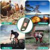 2 Packs Hand Crank Solar Powered Flashlight 3 LED Emergency Light Solar Torch for Camping Climbing Outdoor Activity - Green