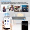 Smart Wireless WiFi Doorbell Security 2 Way Intercom Visual Bell Chime Night Vision Camera Door Bell - Black