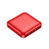 Portable Battery Charger; 10000mAh Type C Power Bank With Wall Plug LED Display External Compatible With IPhone; Samsung Smart Devices-White - Red