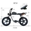Dynalion Electric Bike for Adults 1000W, 20 Inch Fat Tire Ebike 32 MPH & 45 Miles Long Range Off Road Snow Urban Commuter E Bike, 48V 16AH - as Pic