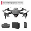 S68 Drone No Camera WiFi Collapsible RC Quadcopter Helicopter Toy-Black-1 Battery - Single Camera - Black/1 Battery