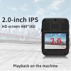 PH9 H9 4K Body Camera 1800P Wearable Night Vision Body Camera Support Memory Expand Max 512G Police Body Camera built in 32GB - 32GB