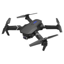 E88 Drone 1080P HD Camera WiFi Collapsible RC Quadcopter Helicopter Toy-Black-1 Battery - 1080P - Black/3 Batteries
