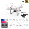 RC Drone Double 4K Wifi FPV HD Camera KY101 Drone Altitude Hold Gesture Mode Long Flying time RC Quadcopter Drone Toys For Boy - Red 4K 3B