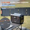 Portable Power Station 2000W(Peak 4000W) 2131Wh Solar Generator with 6 PD100W USB Fast Charge 4 AC Outlet 576000mAh - 1200W